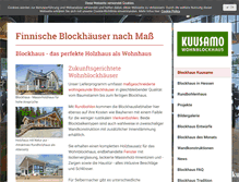 Tablet Screenshot of blockhaus-kuusamo.de